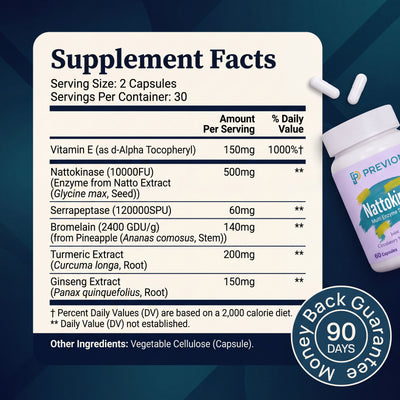 10,000 FU Nattokinase Multi-Enzyme Complex