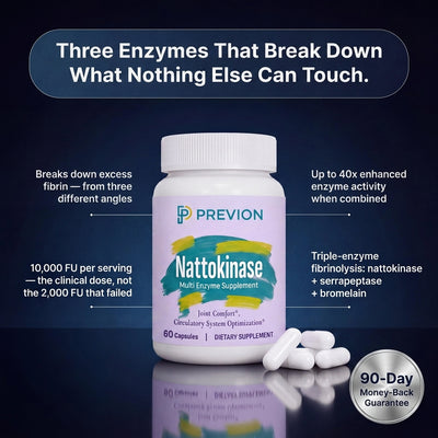10,000 FU Nattokinase Multi-Enzyme Complex
